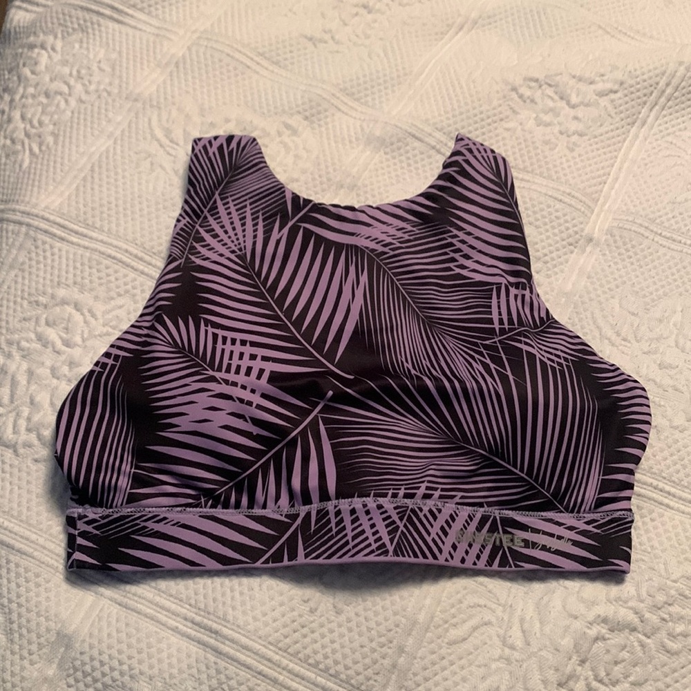 NEVER WORN Chestee - The Ella 2-in-1 REVERSIBLE Sports Bra Winter Tropics size